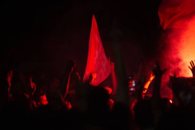 SO PAULO (SP), 10 / 30 / 2022Bu Pazar gecesi Avenida Paulista 'da toplanan seçmenler, Luiz Incio Lula da Silva' nın (PT) cumhurbaşkanlığına zaferini kutladı..