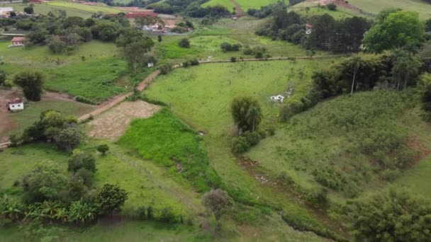 カンブ ミナスジェライス州 ブラジル11 2022農村部の航空写真 — ストック動画