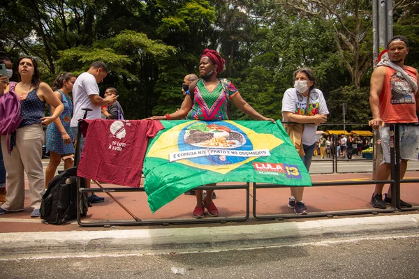 Paulo Brasil Noviembre 2022 19ª Marcha Del Día Conciencia Negra — Foto de Stock