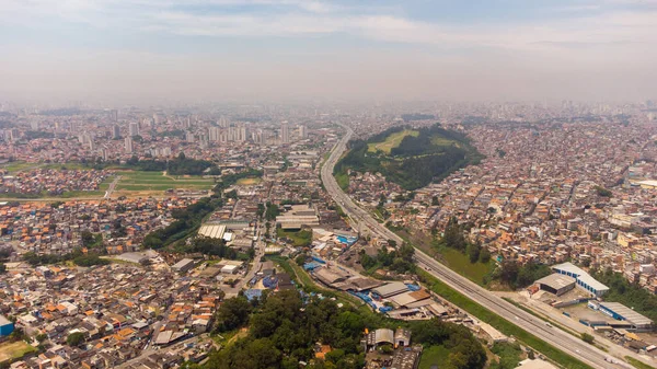 Brasil Sao Paulo Noviembre 2022 Vista Aérea Ciudad Guarulhos —  Fotos de Stock