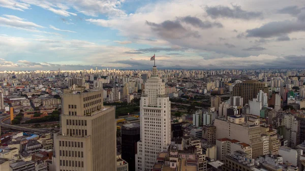 Sao Paulo Brasil Noviembre 2022 Vista Aérea Del Edificio Banespa — Foto de Stock