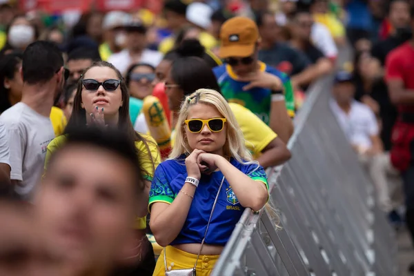 Paulo Novembro 2022 Fãs Festival Fãs Fifa Vale Anhangaba Região — Fotografia de Stock