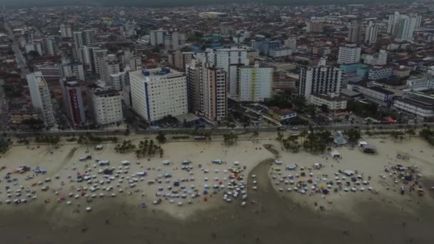 Praia Grande Paulo Brasilien Dezember 2022 Das Festejos Iemanj Eines — Stockvideo