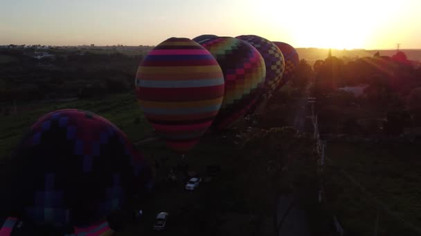 Boituva Paulo Brazil 2022 Ulusal Skydiving Balon Başkenti Olarak Bilinen — Stok video
