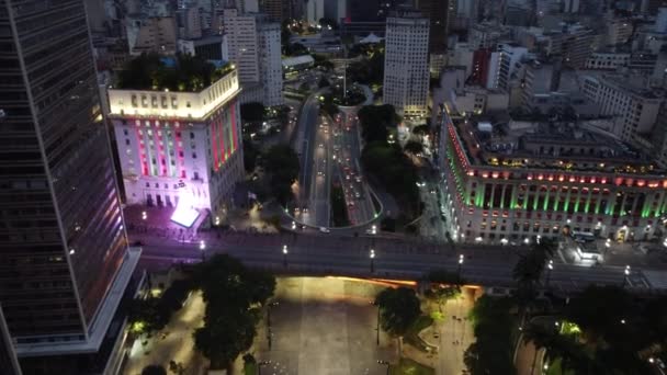 Paulo Brésil Décembre 2022 Vendredi Soir Noël Parc Ibirapuera Arbre — Video