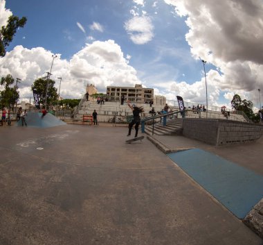 SAO PAULO, BRAZIL JANUARY 15, 2023, skateboarding championship at the extreme sports center in sao paulo