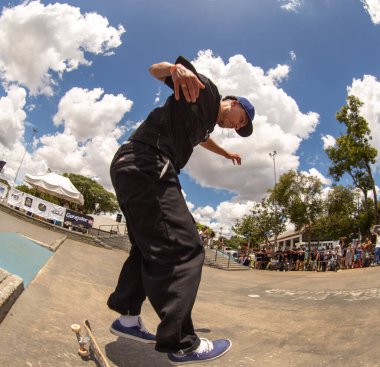 SAO PAULO, BRAZIL JANUARY 15, 2023, skateboarding championship at the extreme sports center in sao paulo