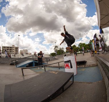 SAO PAULO, BRAZIL JANUARY 15, 2023, skateboarding championship at the extreme sports center in sao paulo