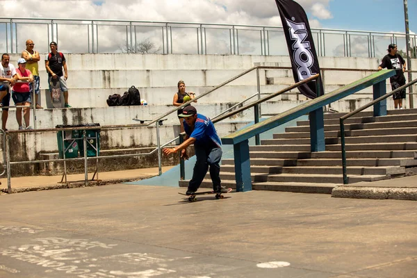 SAO PAULO, BRAZIL JANUARY 15, 2023, skateboarding championship at the extreme sports center in sao paulo