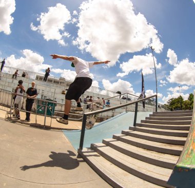 SAO PAULO, BRAZIL JANUARY 15, 2023, skateboarding championship at the extreme sports center in sao paulo 