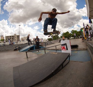 SAO PAULO, BRAZIL JANUARY 15, 2023, skateboarding championship at the extreme sports center in sao paulo 
