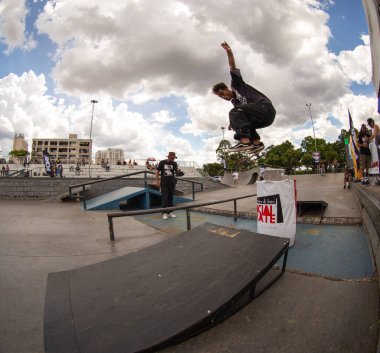 SAO PAULO, BRAZIL JANUARY 15, 2023, skateboarding championship at the extreme sports center in sao paulo 