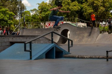 SAO PAULO, BRAZIL JANUARY 15, 2023, skateboarding championship at the extreme sports center in sao paulo 
