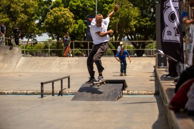 SAO PAULO, BRAZIL JANUARY 15, 2023, skateboarding championship at the extreme sports center in sao paulo 