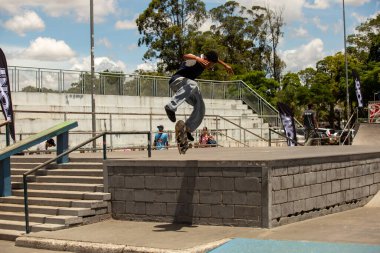 SAO PAULO, BRAZIL JANUARY 15, 2023, skateboarding championship at the extreme sports center in sao paulo 
