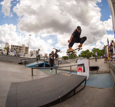 SAO PAULO, BRAZIL JANUARY 15, 2023, skateboarding championship at the extreme sports center in sao paulo 