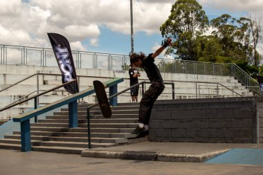 SAO PAULO, BRAZIL JANUARY 15, 2023, skateboarding championship at the extreme sports center in sao paulo 