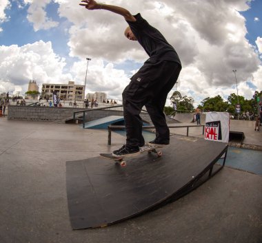 SAO PAULO, BRAZIL JANUARY 15, 2023, skateboarding championship at the extreme sports center in sao paulo 