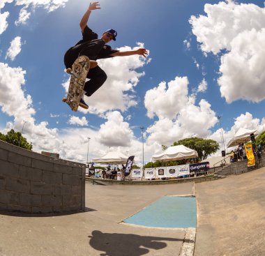 SAO PAULO, BRAZIL JANUARY 15, 2023, skateboarding championship at the extreme sports center in sao paulo 