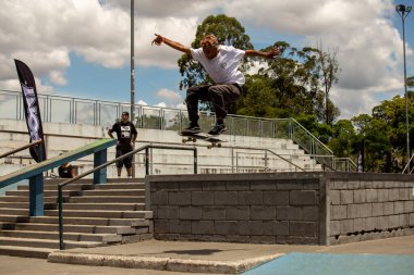 SAO PAULO, BRAZIL JANUARY 15, 2023, skateboarding championship at the extreme sports center in sao paulo