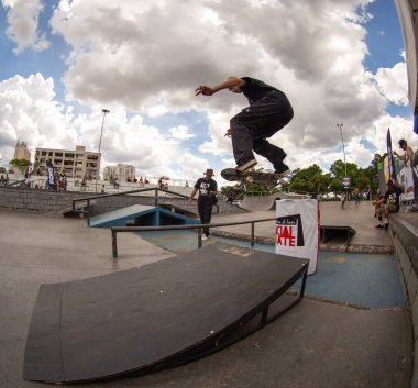 SAO PAULO, BRAZIL JANUARY 15, 2023, skateboarding championship at the extreme sports center in sao paulo 