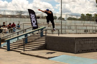 SAO PAULO, BRAZIL JANUARY 15, 2023, skateboarding championship at the extreme sports center in sao paulo 