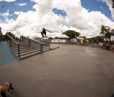 SAO PAULO, BRAZIL JANUARY 15, 2023, skateboarding championship at the extreme sports center in sao paulo 