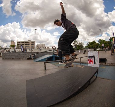 SAO PAULO, BRAZIL JANUARY 15, 2023, skateboarding championship at the extreme sports center in sao paulo