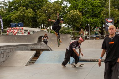 SAO PAULO, BRAZIL JANUARY 15, 2023, skateboarding championship at the extreme sports center in sao paulo