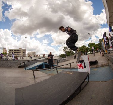 SAO PAULO, BRAZIL JANUARY 15, 2023, skateboarding championship at the extreme sports center in sao paulo