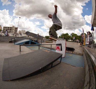 SAO PAULO, BRAZIL JANUARY 15, 2023, skateboarding championship at the extreme sports center in sao paulo
