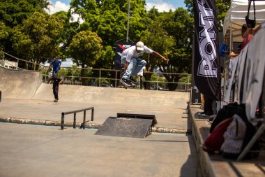 SAO PAULO, BRAZIL JANUARY 15, 2023, skateboarding championship at the extreme sports center in sao paulo