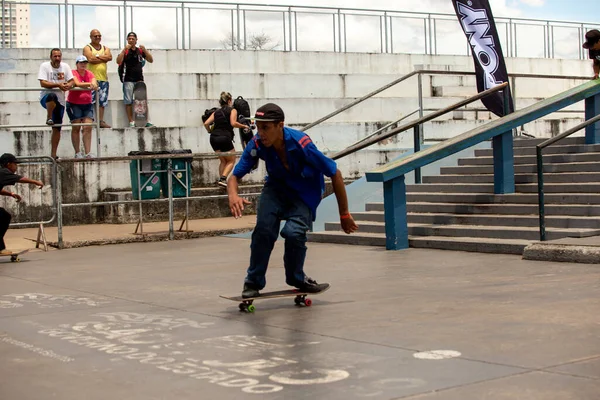 SAO PAULO, BRAZIL JANUARY 15, 2023, skateboarding championship at the extreme sports center in sao paulo 