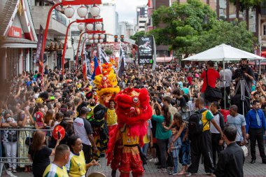 aerial view, drone photography of the neighborhood of freedom The neighborhood of Liberty is where the largest Japanese colony in the world, outside of Japan, is concentrated. The arrival of the Japanese to So Paulo began in 1912, when the immigrants