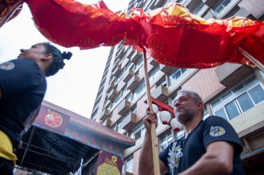 chinese new year party in the neighborhood of Liberdade in So Paulo Brazil
