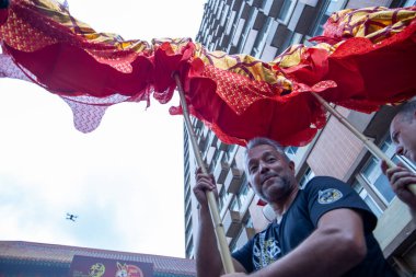 chinese new year party in the neighborhood of Liberdade in So Paulo Brazil