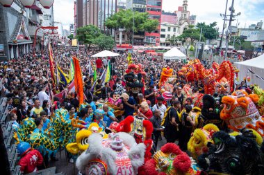 chinese new year party in the neighborhood of Liberdade in So Paulo Brazil