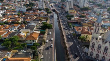 SAO PAULO, BRAZIL FEBRUARY 03, 2023, Aerial view of the Ipiranga neighborhood 