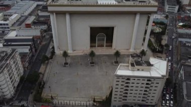 SO PAULO, BRAZIL FEBRUARY 03, 2023, Aerial view of the Temple of Solomon in the Brs neighborhood