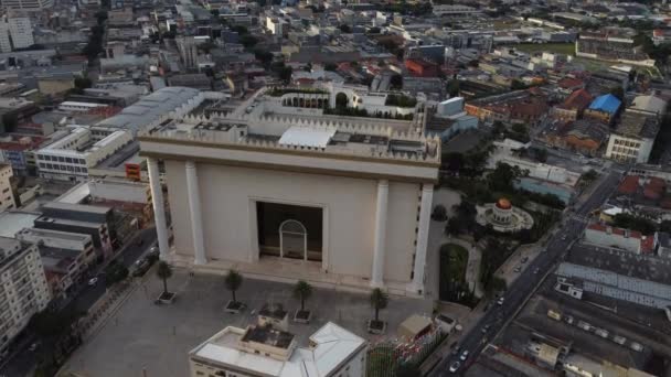 Paulo Brazil February 2023 Aerial View Temple Solomon Brs Neighborhood — Stockvideo