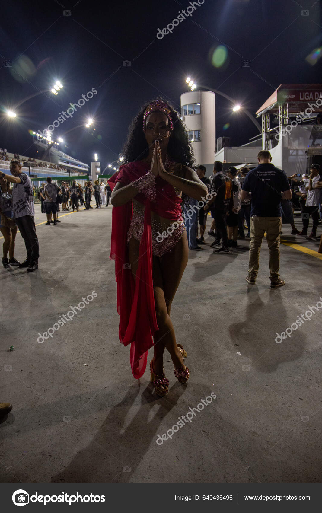 Sao Paulo Brazil February 2023 Technical Rehearsal Sao Paulo Samba
