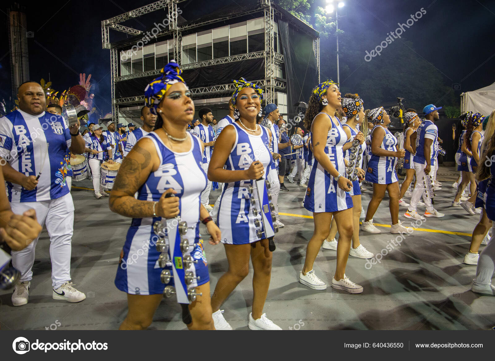 Sao Paulo Brazil February 2023 Technical Rehearsal Sao Paulo Samba