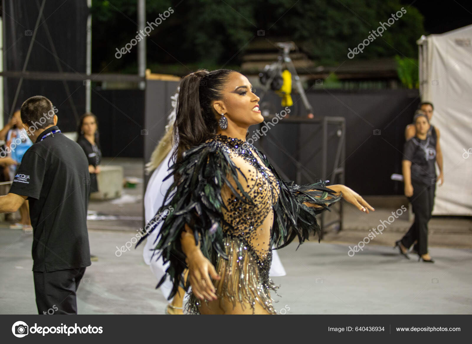 Sao Paulo Brazil February 2023 Technical Rehearsal Sao Paulo Samba