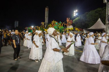 SAO PAULO, BRAZIL FEBRUARY 09, 2023, Technical rehearsal of the Sao Paulo samba schools at the Anhembi Sambadrome.