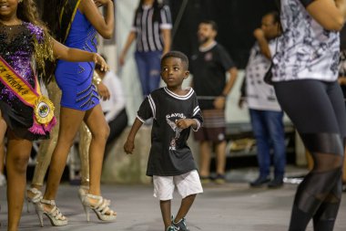 SAO PAULO, BRAZIL FEBRUARY 09, 2023, Technical rehearsal of the Sao Paulo samba schools at the Anhembi Sambadrome