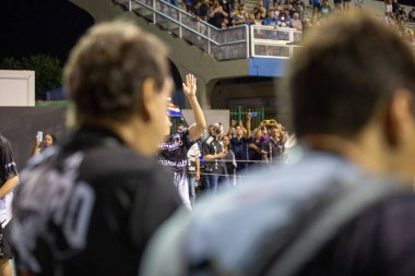 SAO PAULO, BRAZIL FEBRUARY 09, 2023, Technical rehearsal of the Sao Paulo samba schools at the Anhembi Sambadrome