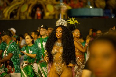 SAO PAULO, BRAZIL FEBRUARY 09, 2023, Technical rehearsal of the Sao Paulo samba schools at the Anhembi Sambadrome