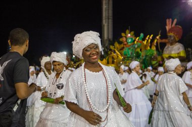 SAO PAULO, BRAZIL FEBRUARY 09, 2023, Technical rehearsal of the Sao Paulo samba schools at the Anhembi Sambadrome