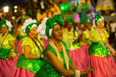SAO PAULO, BRAZIL FEBRUARY 09, 2023, Technical rehearsal of the Sao Paulo samba schools at the Anhembi Sambadrome 