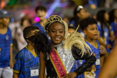 SAO PAULO, BRAZIL FEBRUARY 09, 2023, Technical rehearsal of the Sao Paulo samba schools at the Anhembi Sambadrome 